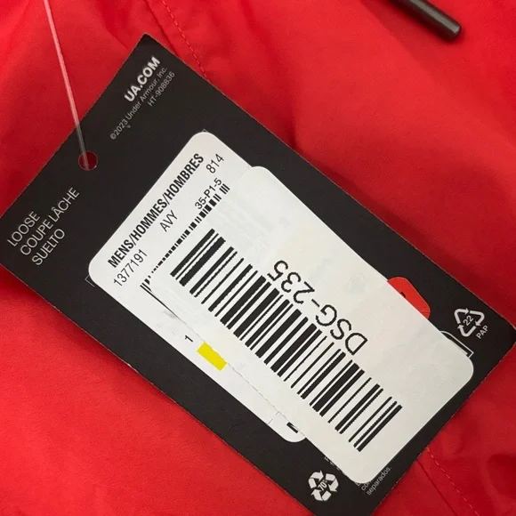 Under Armour Men's Vibrant Red Athletic Shorts - Picture 4 of 8